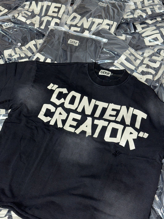 GEKR “CONTENT CREATOR” Heavy Cotton Tee